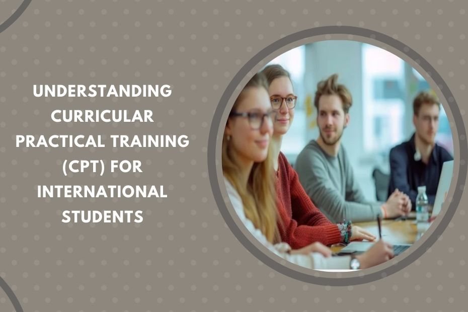 An international student working on Curricular Practical Training (CPT) application documents.